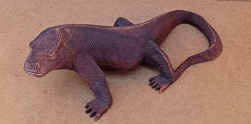 Dragon de Komodo madera. Ref CU2905. 31x18x10