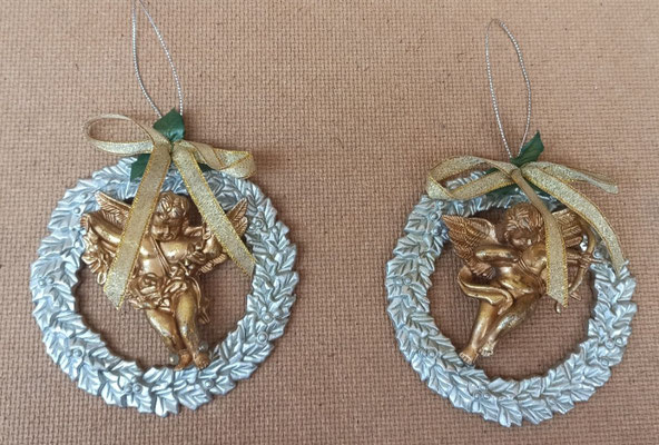 Ángeles colgar. 10x10