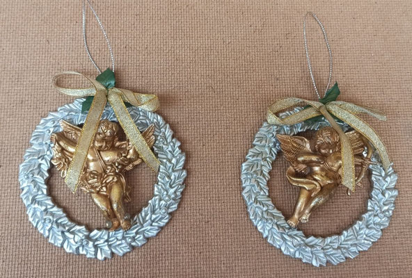 Ángeles colgar. 10x10