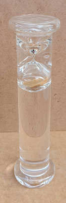 Reloj arena y agua cristal. Ref 12788. 20x5. 2 minutos