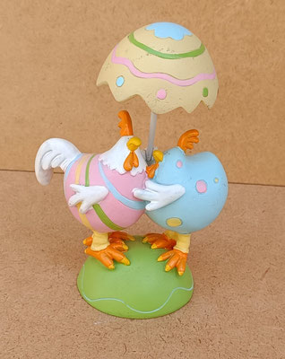 Gallinas resina. Ref 4908/367. 14x11x6