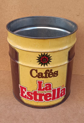 Cubo metal cafés La estrella. Ref GOY. 32x30