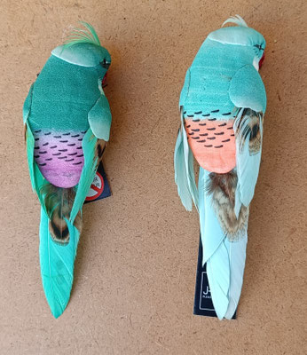 Pájaros porexpan plumas clip. Ref 83212. 3x12