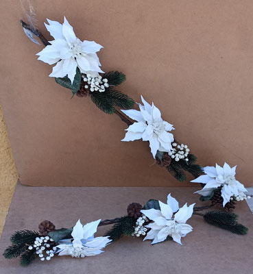 Rama flor pascua blanca. Ref 25135. 155 centímetros