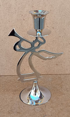 Portavelas ángel metal. Ref 84790. 17x11x7. Pareja disponible