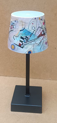 Lámpara Kandinsky batería recargable y 3 modos de luz. Ref 24268. 27x10