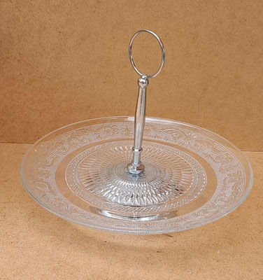 Porta pasteles cristal. Ref 2779. 20x25. 