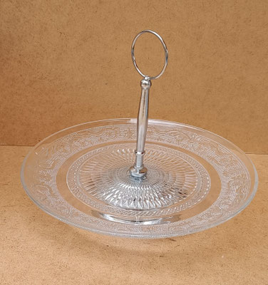 Porta pasteles cristal. Ref 2779. 20x25. 