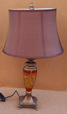 Lámpara de mesa resina. Ref 361552TL. 73x40
