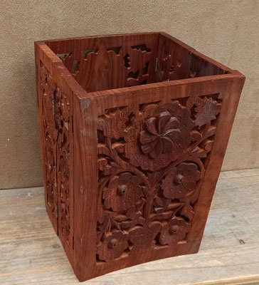 Papelera plegable madera. 