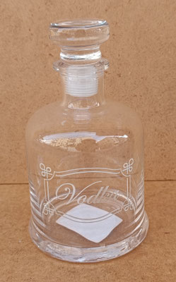 Licorera cristal Vodka. Ref 4GL0130. 19,5x11