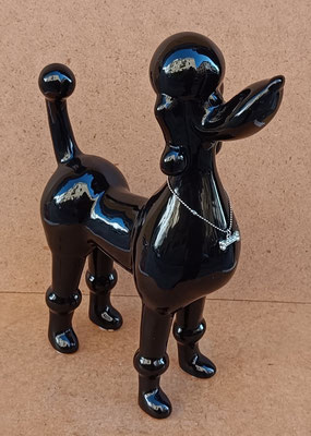 Caniche cerámica. Ref 50172. 30x22x6
