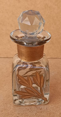 Frasco cristal con tapa. Ref 48517. 8,5x3,5