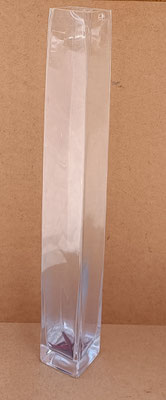 Jarrón cristal XL. Ref 50078. 50x10x10. Pareja disponible 