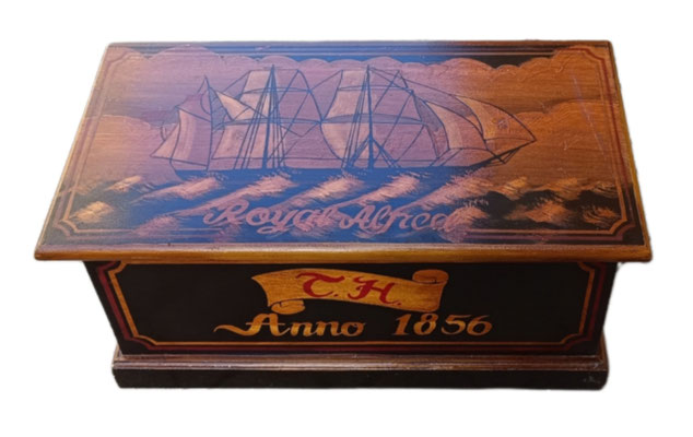 Baúl madera. 71x38x35