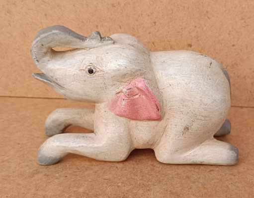 Elefante madera de teca. Ref EL0354. 14x6x9