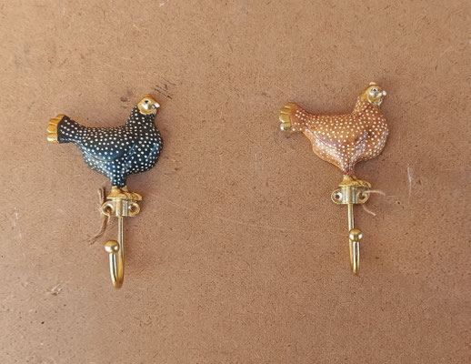 Percha gallina metal. Ref 39438. 12,50x7