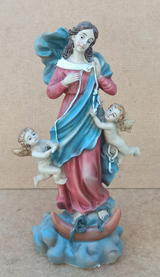 Virgen Desatanudos resina. Ref. 4/234. 20x11x6