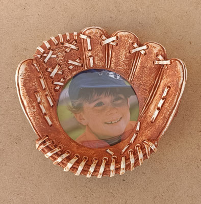 Portafotos resina baseball. Ref 3668/503. 13,5x14,5