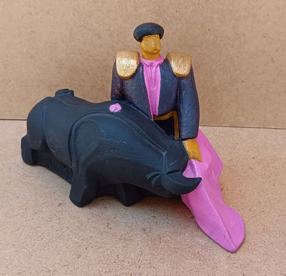 Torero escayola. 12,5x18x7