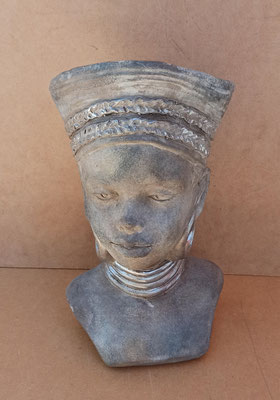 Macetero cabeza chica africana. Ref 28369. 29x14x15