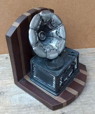 Sujetalibros resina gramófono. Ref 209015309