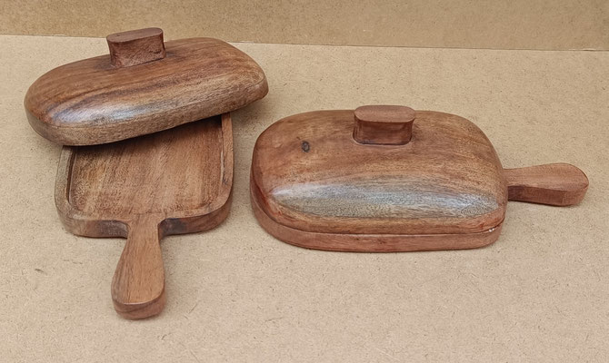 Mantequillera madera. Ref 70615. 30x15x9