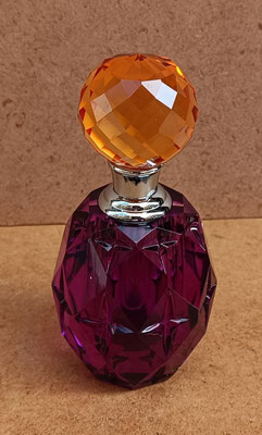 Botella perfume cristal. Ref 31569. 13x6x6