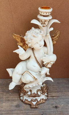 Portavelas  resina. Ref 254. 25x10