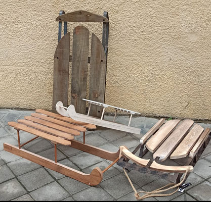 Trineos madera. Varios modelos