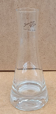 Jarrón cristal. 18x7