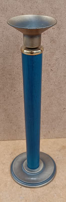 Portavelas madera y metal. Ref 2725/145. 25x8