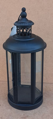 Farol vela metal. Ref 56803. 36x14