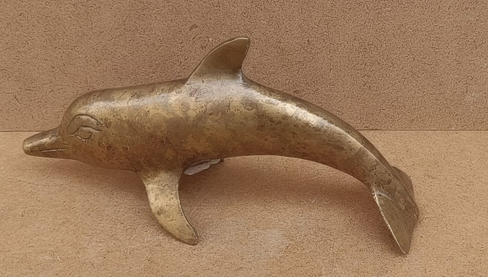 Delfín bronce. Ref 182060. 20x6,5x10
