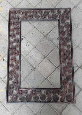 Marco espejo metal. Ref 941036. 104x64