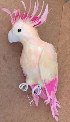 Papagayo porexpan y plumas. Ref 82214. 42x13x25