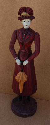 Figura femenina madera. Ref 4932/629. 36x10
