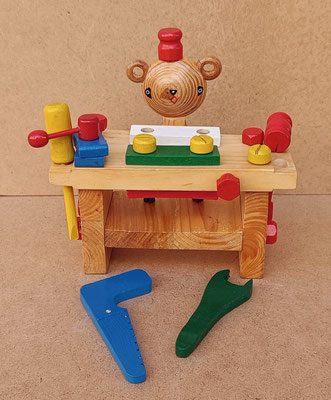 Juego madera mesa taller. Ref 508309. 22x21x9