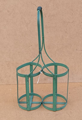 Botellero de metal 2 botellas. Ref 64609. 19x11x40