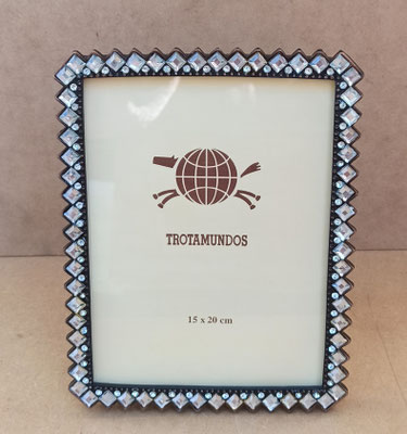 Portafotos metal estañado. Ref 62053. 21x16