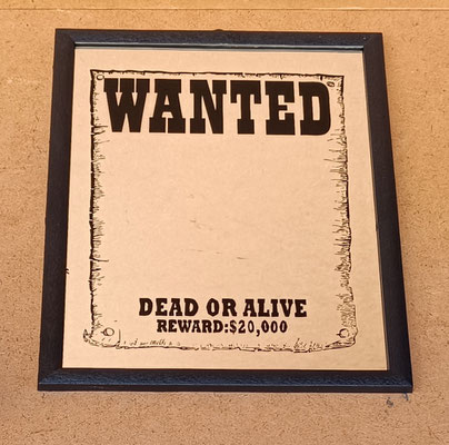 Espejo Wanted. Ref 6000. 32x22