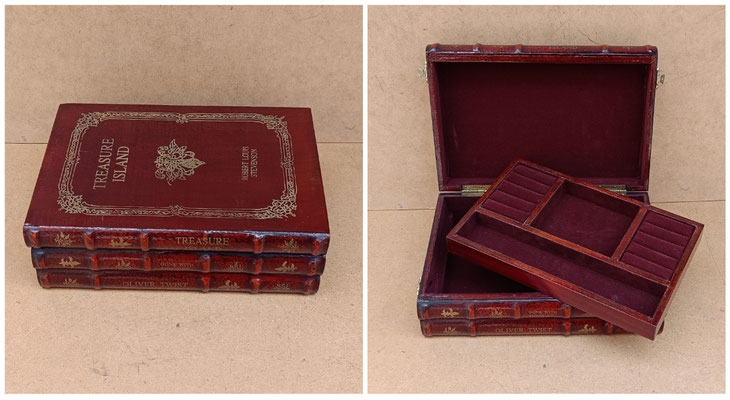 Joyero libro. 28x19x10