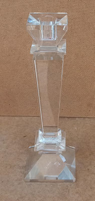 Portavelas cristal. 24x8x8