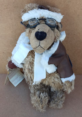 Oso de peluche piloto. Ref 28010. 30x20
