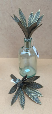 Portavelas latón para botella. 71088813. 17,5x15