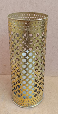 Portavelas metal calado. Ref 12959. 31x12