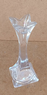 Portavelas cristal. 13x5x5. Pareja disponible 