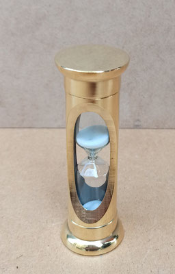 Reloj arena metal. Ref 10001056. 19x3. 5 minutos