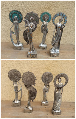 Figuras art deco resina. Ref 10/407. 37x14. Consultar modelos disponibles