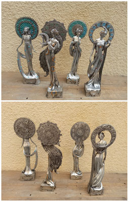 Figuras art deco resina. Ref 10/407. 37x14. Consultar modelos disponibles